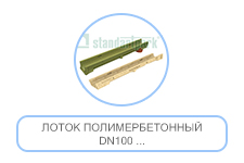 Лоток полимербетонный DN100